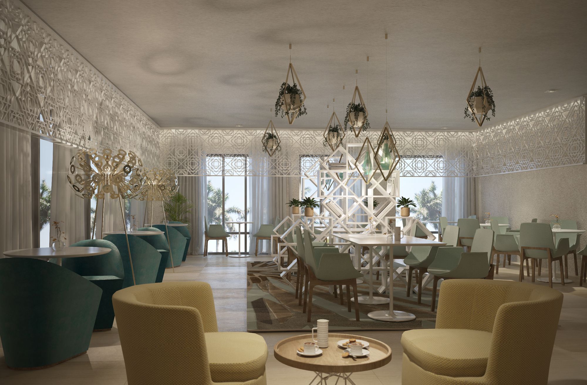 シャザ ホテル メッカ エクステリア 写真 The interior of the restaurant